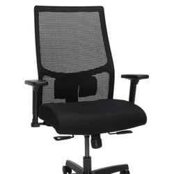 HON Ignition 2.0 Task Chair Office Chair Mid Back, Black Frame, Black/Gray Seat