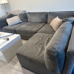 Living Spaces Sectional - Polyurethane Foam