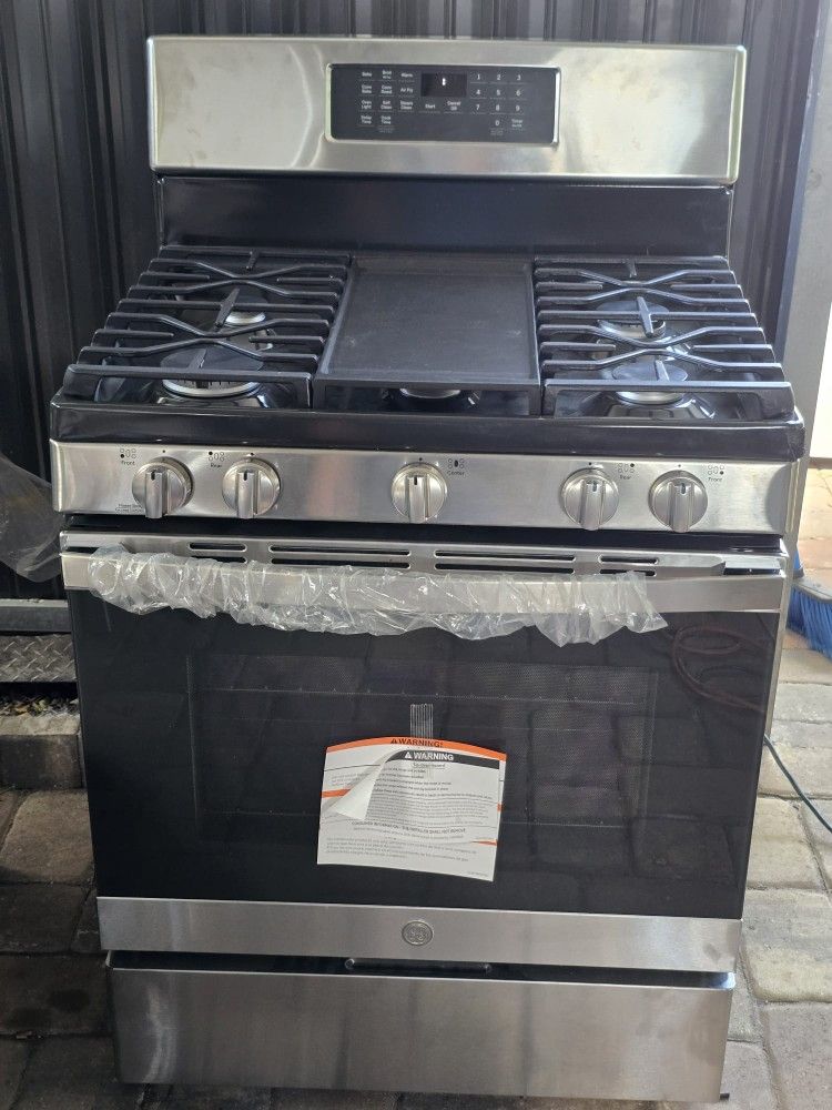 New Gas Kitchen 5 Burners With Oven General Electric