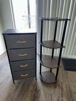 Shelf and small dresser both barely used