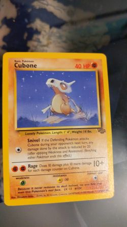 Cubone Pokemon card