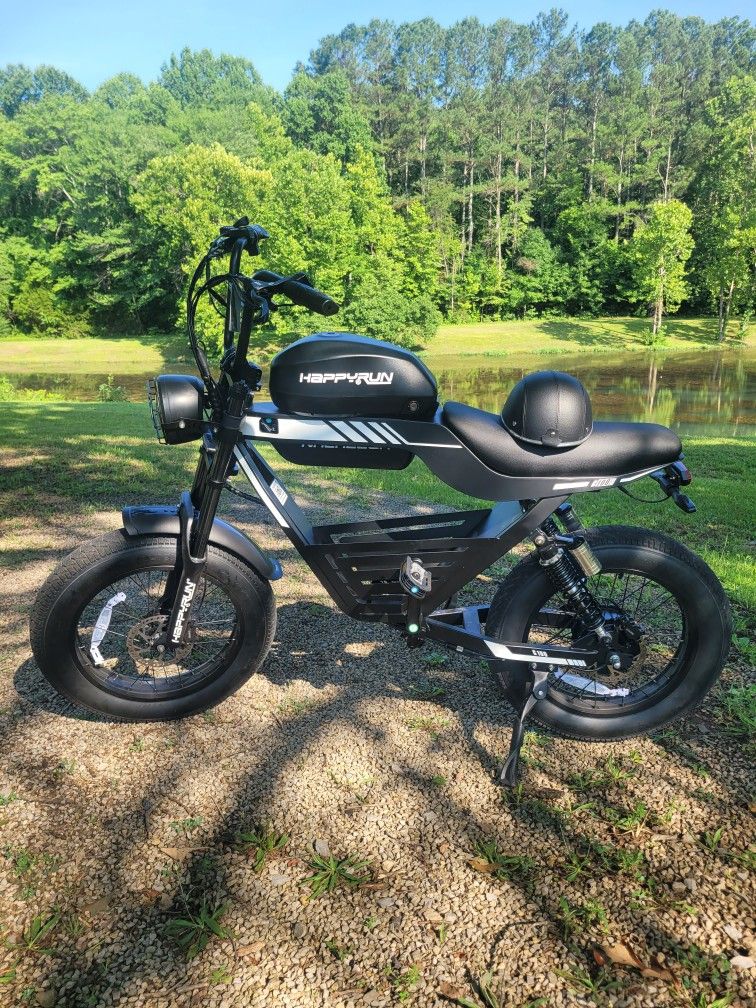 High Voltage &  Wattage Moped Style E-Bikes