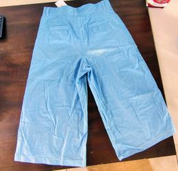Light Blue Wide Leg Pants