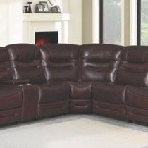 Brand New 6 Piece Brown Leather Power Reclining Sectional