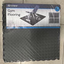 CAP 22.3" x 22.3" Gray Foam Interlocking Floor Mats, 6 Piece