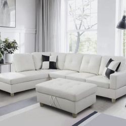 New Sectional And Ottoman 