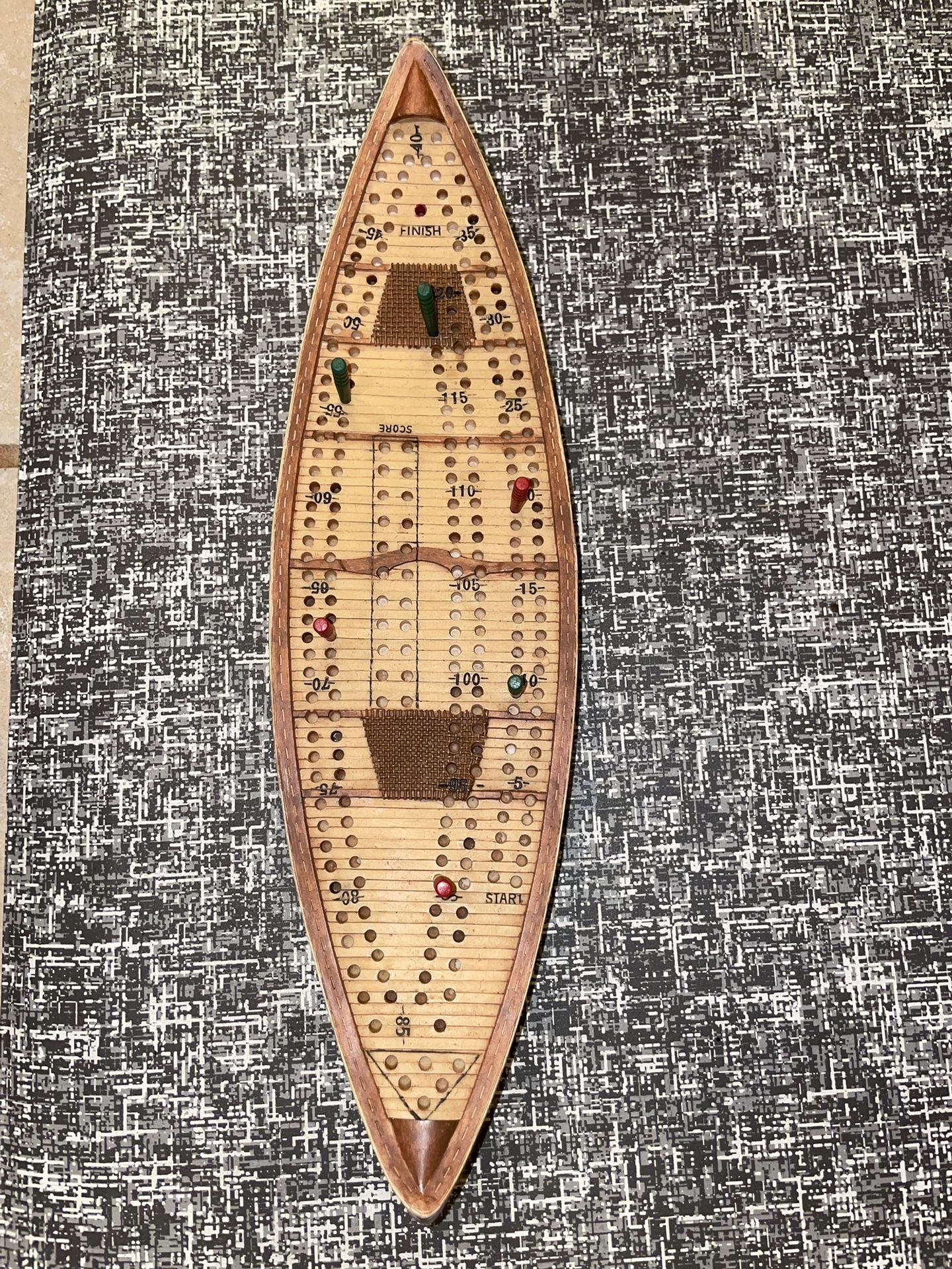 Cribbage Board- Hard Resin Material 