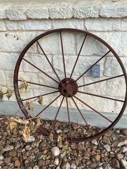 Antique  wagon wheels