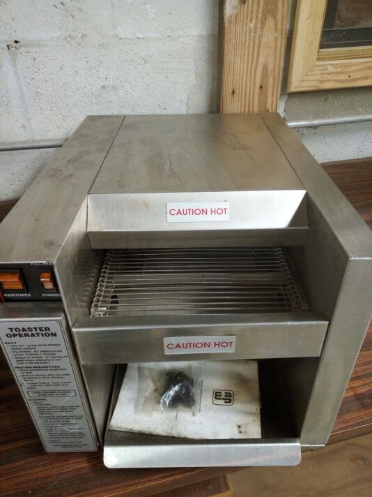 At-10 stainless steel bread stick toaster oven conveyor belt unused