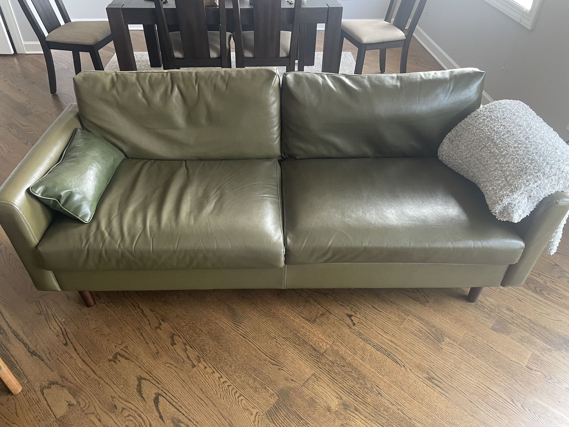 Leather Couch And Matching Chair