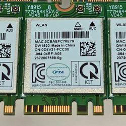 WLAN M.2 Dual Band Wireless AC Wi-Fi Cards with Bluetooth