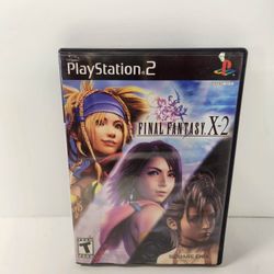 Final Fantasy X-2, Playstation 2 PS2, Black Label Video Game, COMPLETE TESTED