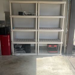 Heavy Duty Plastic Shelf 36x18x72 