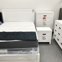 New Queen White Bedroom Set 🔥🔥 SPECIAL 