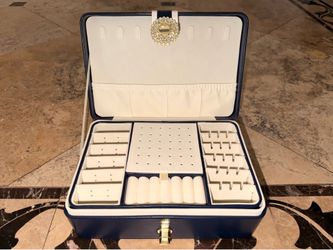 Navy Blue Jewelry Box - BRAND NEW