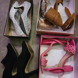 Lot Of 7 Womens Heels Size 7 And Half And 8 New In Box