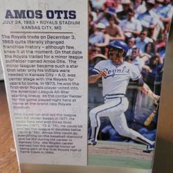 Amos Otis Bobblehead 1983