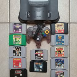 Nintendo 64 With 12 Great Games 