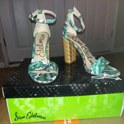 SAM EDELMAN YARO, JADE PALM PRINT