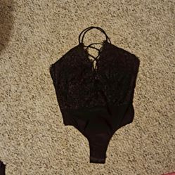 Women's/Juniors Black Lace Bodysuit Size S