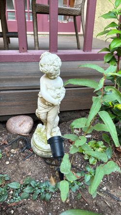 Stone garden statue