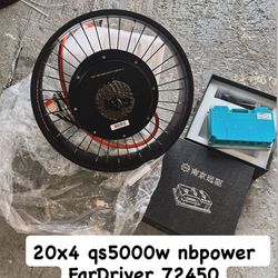 20x4 5000w ebike motor 80mph
