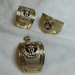 Good Plated Earrings And Pendant 