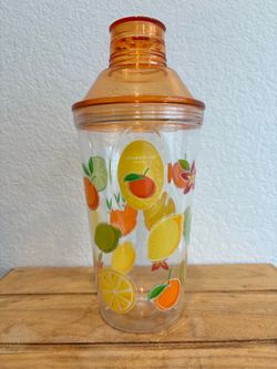🍹 Rare 2006 Starbucks Tazo Iced Fruit Tea Shaker Tumbler 40oz