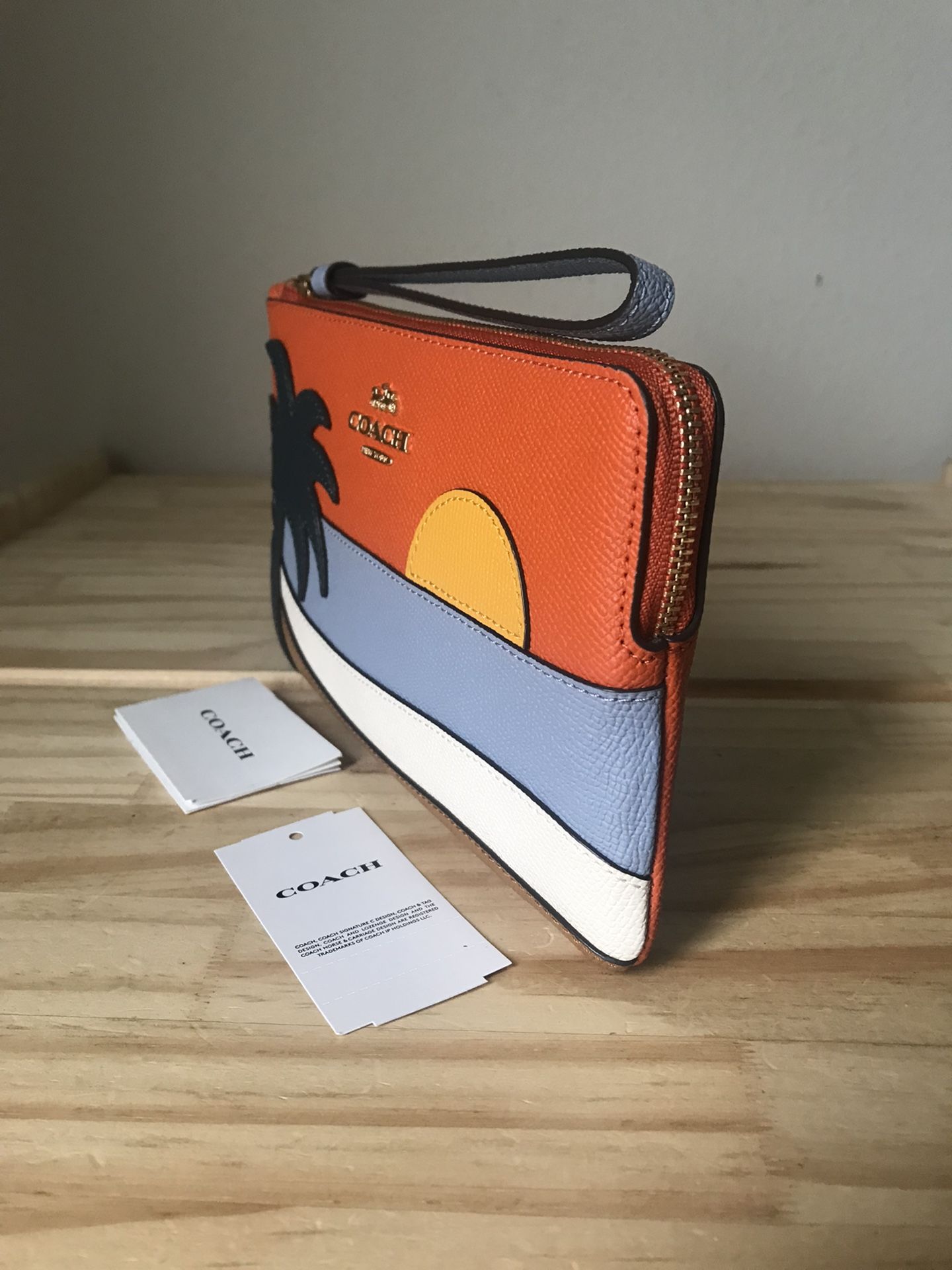 Coach sunset wallet sales