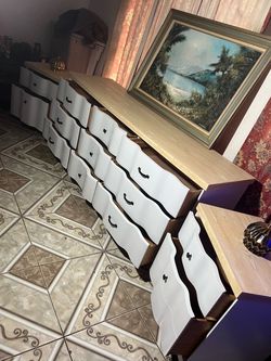 Refinished 3 Piece Bassett Dresser Set