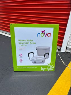 NOVA Raised Toilet Seat with Arms