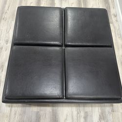 Leather Ottoman