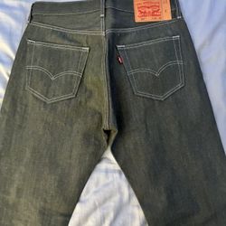 Levis 501 Olive Green