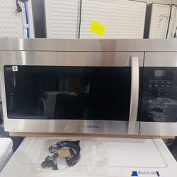 Samsung 1.6 cu ft Over‑Range Microwave – Stainless Steel (Scratch & Dent) Model: ME16A4021AS