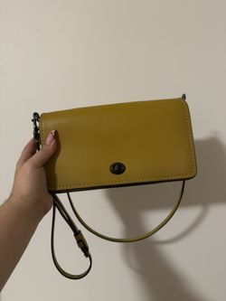 Coach Dinky Crossbody In Color Mustard