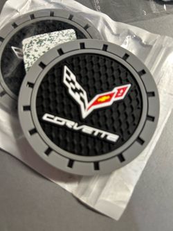 Corvette Silicone Car Coasters 2 Pack