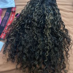 ISEE Hair Water Wave Half Wig | 20 Inches 