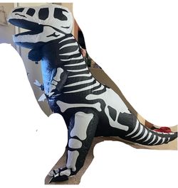 costume blowup halloween dinosaur skelaton-kids size