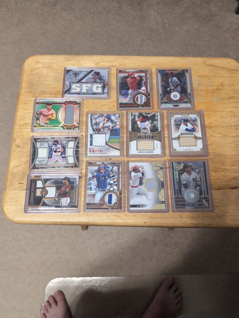 $5 Relic Baseball Card. Take Your Pick.