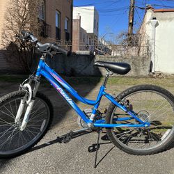 Pacific Girl's Tide Mountain Bike, 24-Inch, Blue