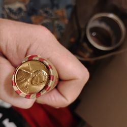 Roll Of 50 Wheat Penny's 1 Uncirculated End Cap