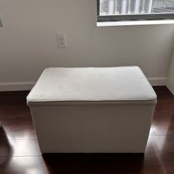 Gray Ottoman with Storage