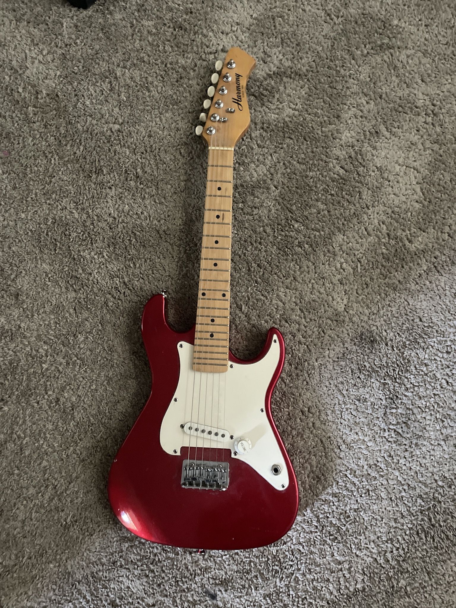 Small Red Electric Guitar