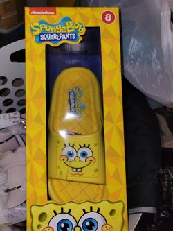Slide Sandles SpongeBob Mens SIZE 8