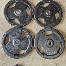 180lbs xmark rubber Olympic 2" weights