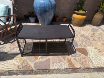 Wired bench storage