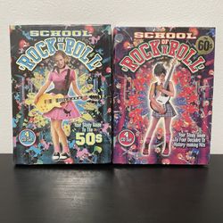 School Of Rock N Roll 50s & 60s Various Artists 4-CD Sets NEW SEALED Bundle RARE