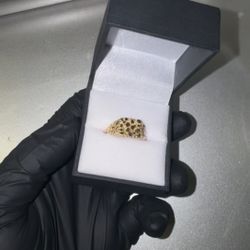 10K Gold Nugget Ring & Earrings 