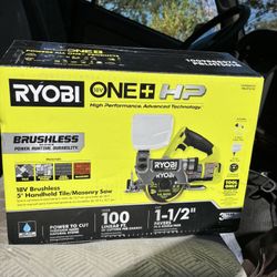 RYOBI 18V ONE+ HP Brushless 5-inch Handheld Tile/Masonry Saw (model PBLHTS01B)
