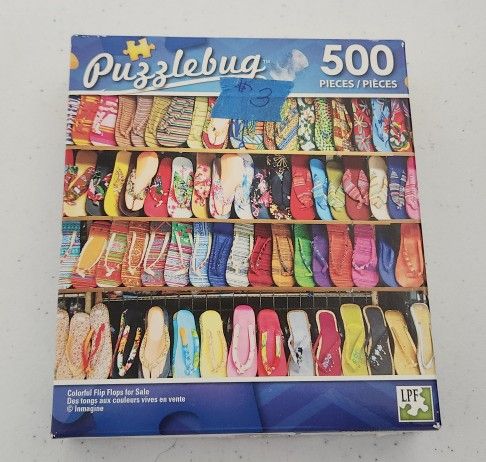 Colorful Flip Flops For Sale 500 Piece Jigsaw Puzzle